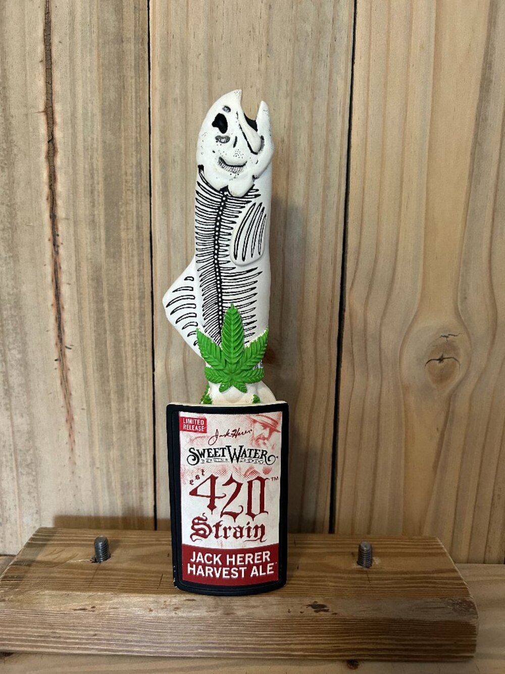 Sweetwater Brewing 420 Strain Beer Tap Handle Jack Herer Harvest Ale